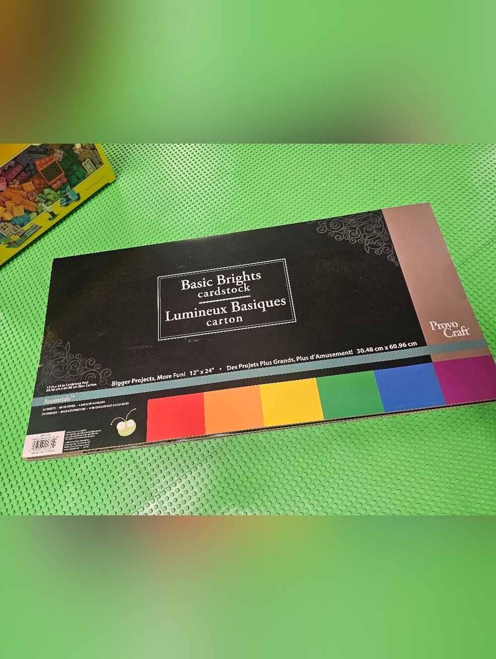 NEW OUT OF STOCK Vintage Provo Craft Cricut 12" x 24" Basic Brights cardstock